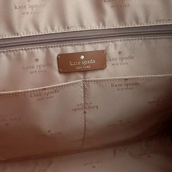 Kate Spade Ellie Large Canvas & Leather
Tote - Warm Gingerbread - NWOT - Picture 13 of 16